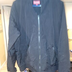 Supreme Black Bomber Jacket with Ribbed Collar